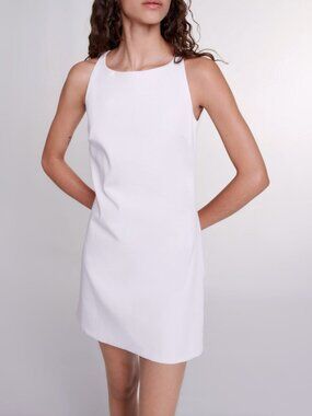 MAJE Backless dress in White / Small